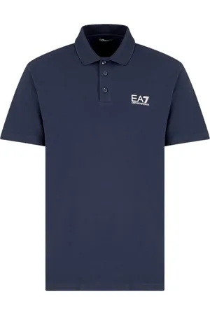 EA7 Polo Shirts, male, , Size: M Essential Short Sleeve Cotton Polo
