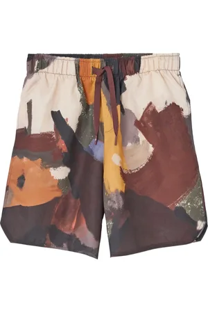 J.W.Anderson Beachwear, male, , Size: M Green Sea Clothing Bermuda Swim Shorts