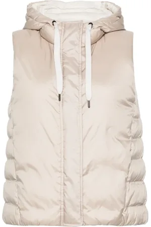 Brunello Cucinelli Vests, female, , Size: S Quilted Padded Gilet with Monili Detail