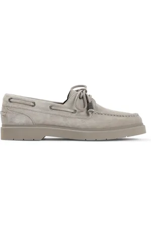 Brunello Cucinelli Sailor Shoes, female, , Size: 9 US Grey Loafer Shoes Elegant Stylish