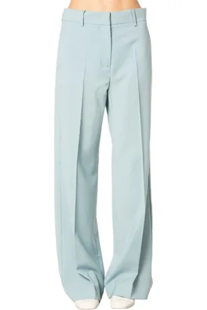 Max Mara Wide Trousers, female, , Size: XS Anice Wool Palazzo Pants Set