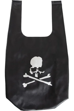 MASTERMIND Tote Bags, male, , Size: ONE SIZE Skull Print Faux Leather Handbag