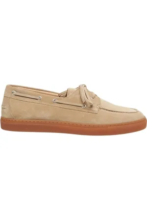 Copenhagen Shoes Sailor Shoes, male, , Size: 11 US Suede Boat Shoes with Lace