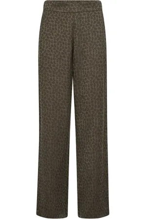 Mos Mosh Straight Trousers, female, , Size: L Jacquard Wide Leg Pants Sea Turtle