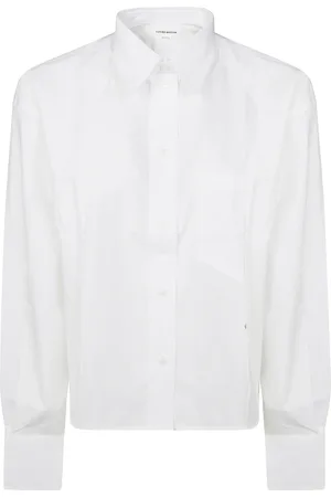 Victoria Beckham Shirts, female, , Size: 2XS Long Sleeve Cropped Shirt
