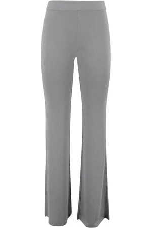 MVP Wardrobe Wide Trousers, female, , Size: XS Silver Trousers with Maglia Style