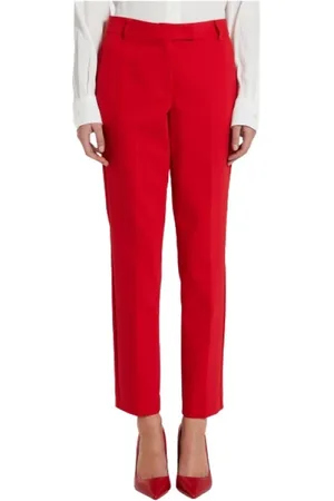 MARELLA Straight Trousers, female, , Size: 2XL Slim Fit Cigarette Pants