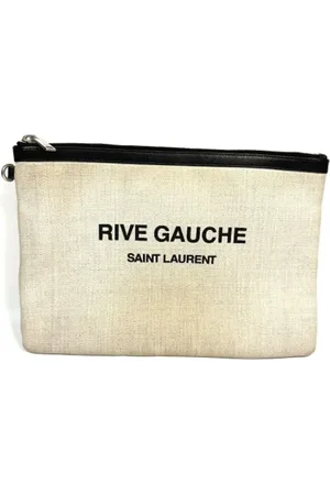 Saint Laurent Pre-owned Clutches, female, , Size: ONE SIZE Pre-owned Canvas clutches
