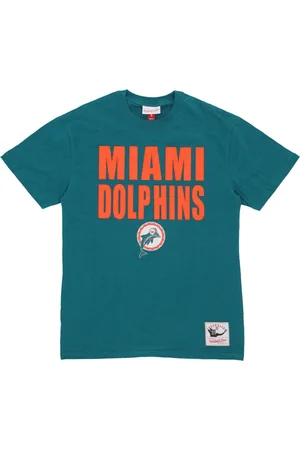 Mitchell & Ness T-Shirts, male, , Size: L Miami Dolphins NFL Tee Shirt