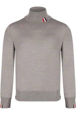 Thom Browne Turtlenecks, male, , Size: 2XL Fine Knit Jumper