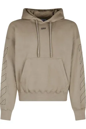 OFF-WHITE Hoodies, male, , Size: S Cotton Stitch Skate Hoodie with Logo
