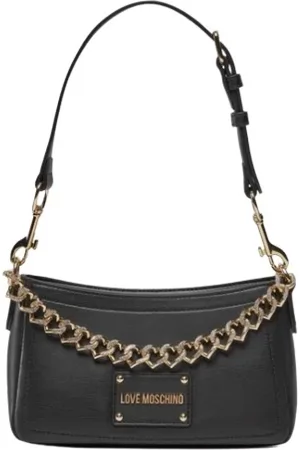 Moschino Shoulder Bags, female, , Size: ONE SIZE Hand Bag with Chain Decoration