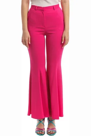SIMONA CORSELLINI Wide Trousers, female, , Size: S High-waisted flared trumpet pants