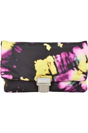 Msgm Clutches, female, , Size: ONE SIZE Fabric clutch bag with flap closure