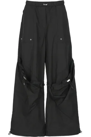 The Attico Wide Trousers, female, , Size: S Cargo Pants Wide Leg Elastic