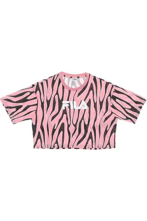 Fila T-Shirts, female, , Size: L Peony All Over Cropped Tee