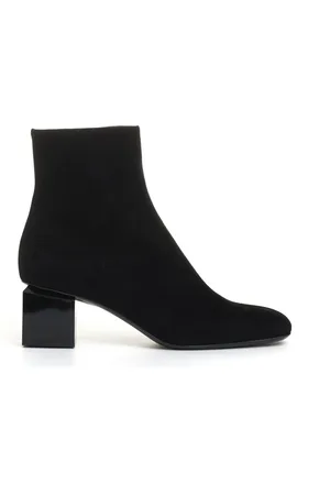AGL ATTILIO GIUSTI LEOMBRUNI Heeled Boots, female, , Size: 9 US Suede Square Toe Ankle Boots