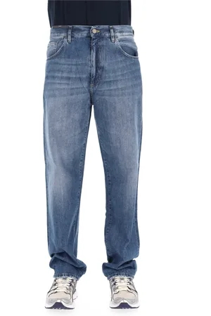 PT Torino Straight Jeans, male, , Size: W30 Loose Fit Denim Jeans in Pure Cotton