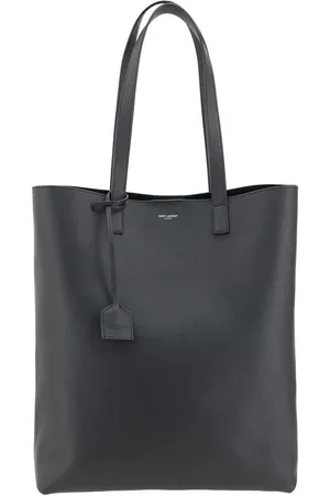 Saint Laurent Tote Bags, male, , Size: ONE SIZE Grained Leather Tote Bag