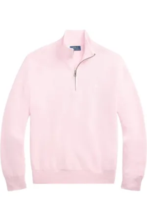 Ralph Lauren Turtlenecks, male, , Size: XL Honeycomb Knit Half-Zip Sweater