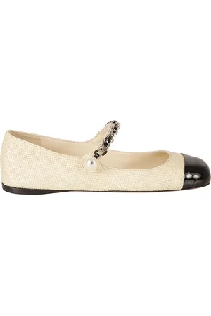 Miu Miu Ballerinas, female, , Size: 9 US Raffia Ballerinas