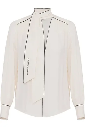 Elisabetta Franchi Blouses, female, , Size: L Georgette Shirt