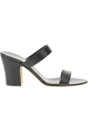 The Row Heeled Mules, female, , Size: 10 US Minimalist Leather Block Heel Sandals