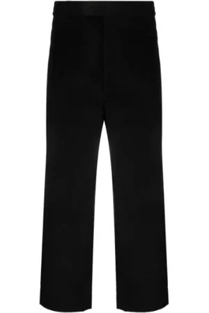 Thom Browne Straight Trousers, male, , Size: S Corduroy Straight Leg Trousers