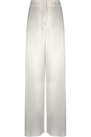 Giorgio Armani Wide Trousers, female, , Size: M Elegant Wide-Leg Pants
