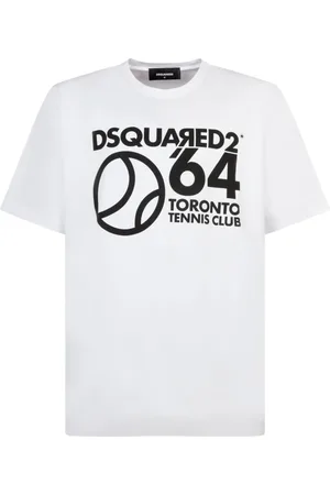 Dsquared2 T-Shirts, male, , Size: 2XL Tennis Club T-Shirt Cotton Lettering
