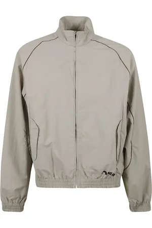 OFF-WHITE Light Jackets, male, , Size: XL Grey Sweater Tracktop