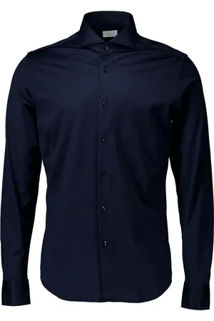 Xacus Casual Shirts, male, , Size: S Dark Long Sleeve Shirt
