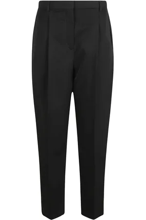 Tory Burch Chinos, female, , Size: S Wool Twill Tailored Pants