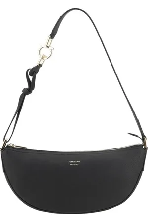 Salvatore Ferragamo Shoulder Bags, female, , Size: ONE SIZE Leather Hobo Shoulder Bag