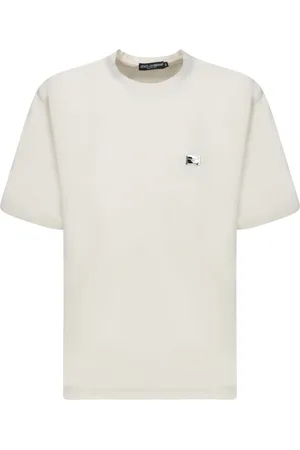 Dolce & Gabbana T-Shirts, male, , Size: L T-Shirt Crew Neck Short Sleeve