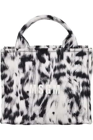 Msgm Tote Bags, female, , Size: ONE SIZE Cotton Hand Bag with Shoulder Strap