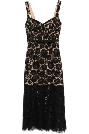 Self-Portrait Midi Dresses, female, , Size: S Elegant Lace Midi Dress