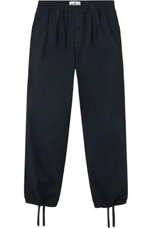 Stone Island Straight Trousers, male, , Size: W30 Marina Cotton Jogger Trousers with Pockets