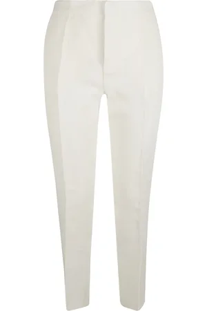 Fabiana Filippi Slim-fit Trousers, female, , Size: S Regular Fit Linen Viscose Trousers