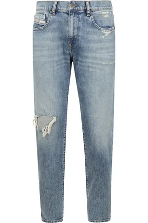 Diesel Slim-fit Jeans, male, , Size: W33 Slim Fit Distressed Denim Jeans