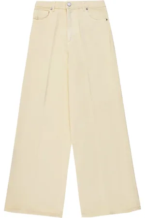 CRUNA Wide Trousers, female, , Size: S Elegant Cream Trouser