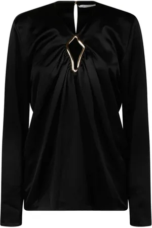 Lanvin Blouses, female, , Size: 2XS Blouse with Metallic Detail