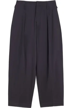 LEMAIRE Straight Trousers, male, , Size: M Pleated Wide Leg Trousers