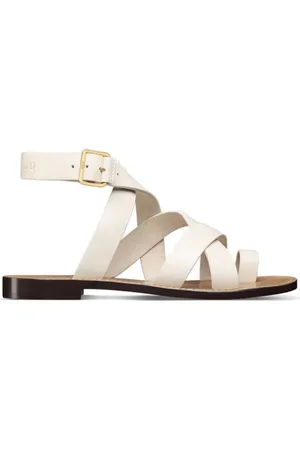 Dior Flat Sandals, female, , Size: 8 US Leather Flat Sandals
