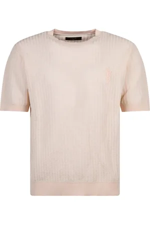 AMIRI T-Shirts, male, , Size: M Cork Neutral Cream Tone Crew Neck