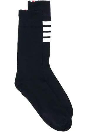 Thom Browne Socks, male, , Size: ONE SIZE Mid Calf Socks