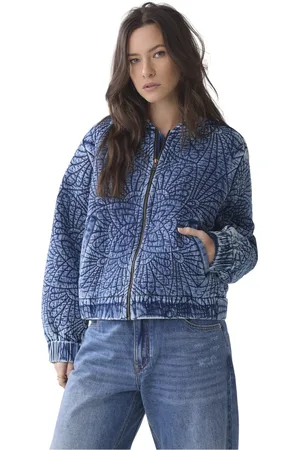 Summum Woman Denim Jackets, female, , Size: S Quilted Indigo Jacket in