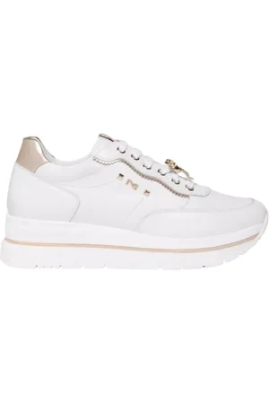 Nero Giardini Sneakers, female, , Size: 7 US Charm Sneaker in Leather and Technical Fabric