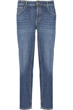 PT Torino Slim-fit Jeans, male, , Size: W34 Denim Cotton Jeans for Men