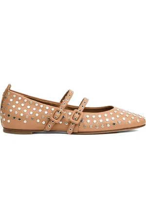 HALMANERA Ballerinas, female, , Size: 9 US Elegant Leather Ballerina Flats